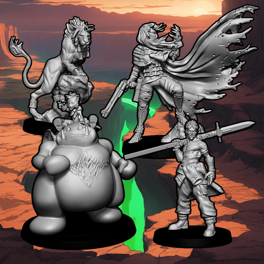 Landslide Freedom Fighters Wave 2 - 40mm scale JRPG Miniatures